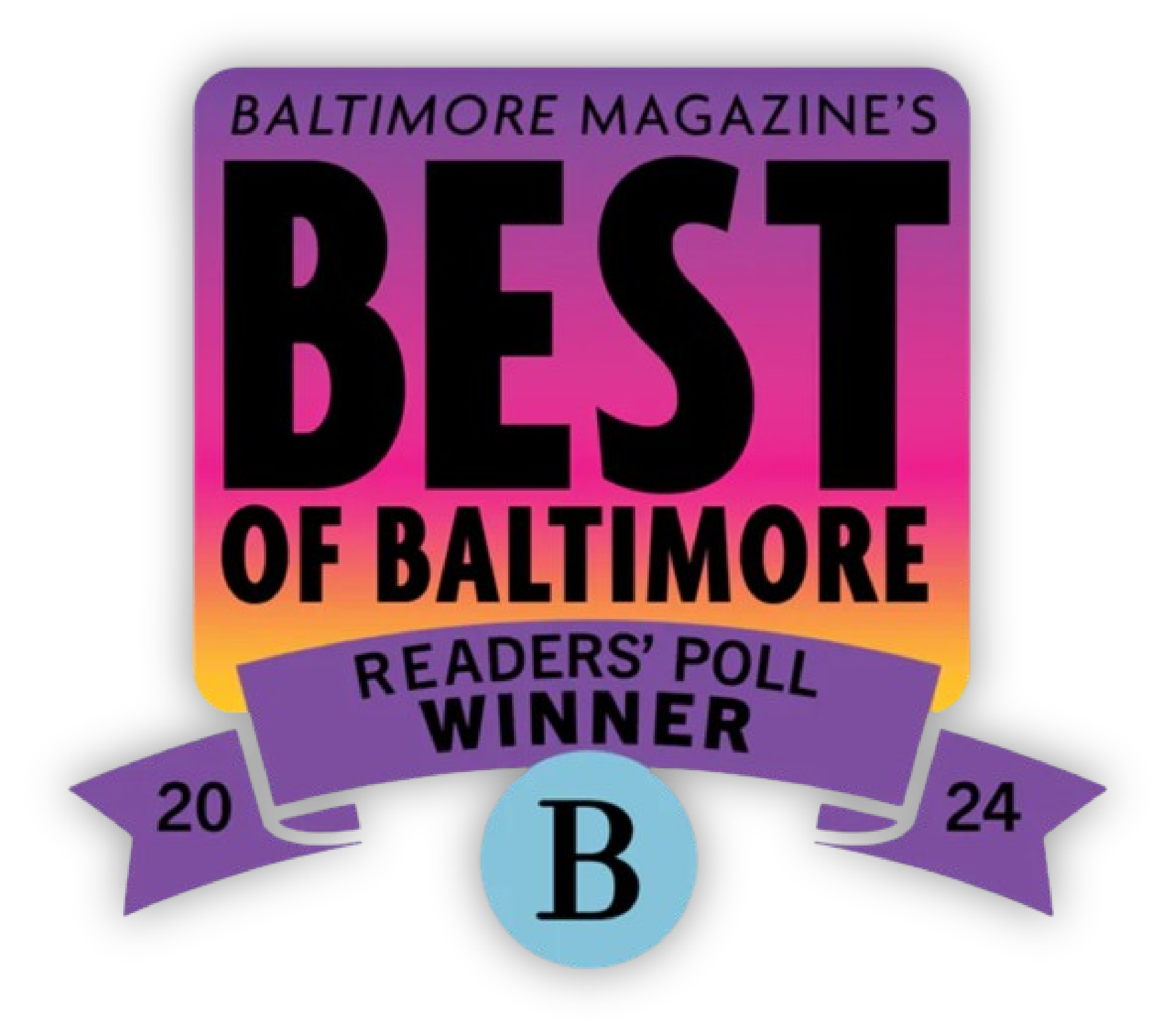 bob_badge2024 Baltimore Magazine's Best of Baltimore Readers' Poll Winner 2024